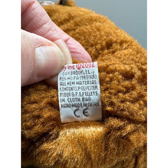 Brown TY Plush Beanie Buddy 2002 Melvin Moose Stuffed Animal Toy 12" Soft & Cudd - Picture 9 of 9